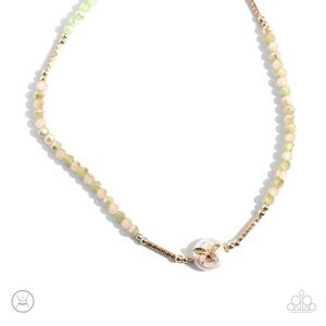 Gold and Cream Beaded Necklace